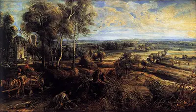 Autumn Landscape with a View of Het Steen Peter Paul Rubens